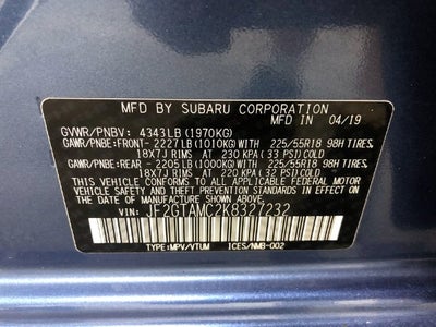 2019 Subaru Crosstrek Limited