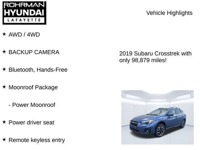 2019 Subaru Crosstrek Limited
