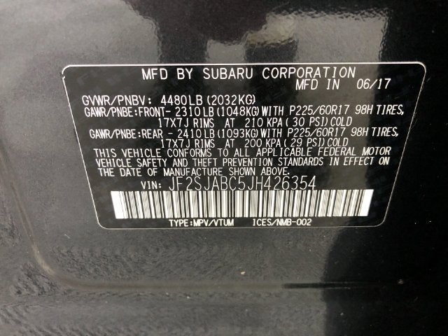 2018 Subaru Forester 2.5i CVT