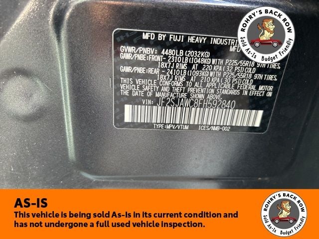 2015 Subaru Forester 2.5i Touring