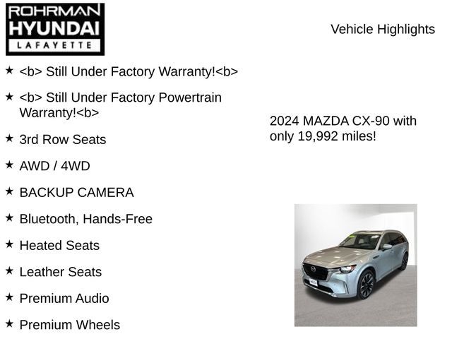 2024 Mazda Mazda CX-90 3.3 Turbo S Premium Plus