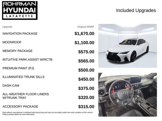 2023 Lexus IS 350 IS 350 F SPORT