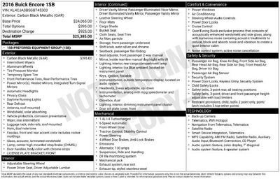 2016 Buick Encore FWD 4dr