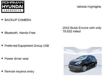 2016 Buick Encore FWD 4dr