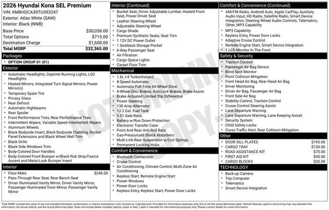 2026 Hyundai KONA SEL Premium AWD