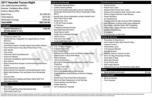 2017 Hyundai TUCSON Night