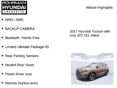 2017 Hyundai TUCSON Limited
