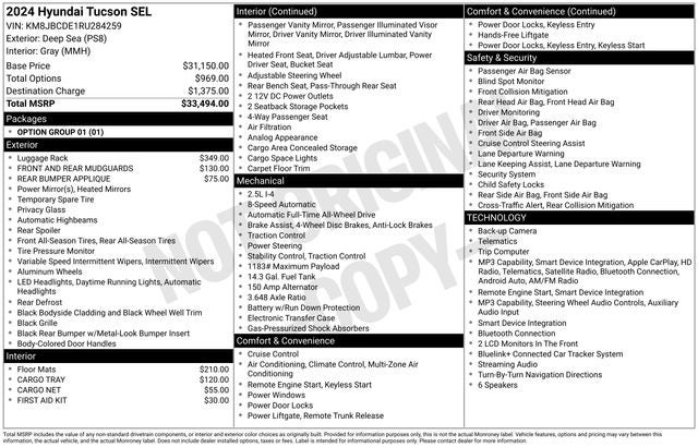 2024 Hyundai TUCSON SEL
