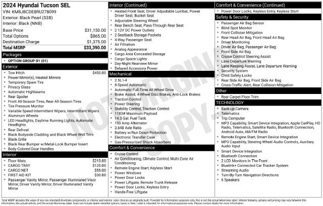 2024 Hyundai TUCSON SEL