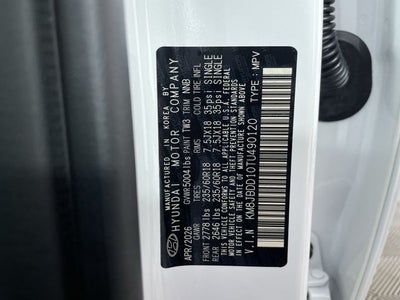 2026 Hyundai TUCSON HYBRID SEL AWD