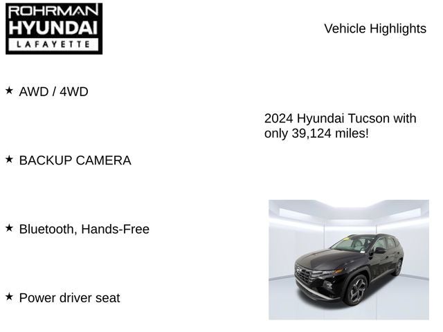 2024 Hyundai TUCSON HYBRID SEL Convenience