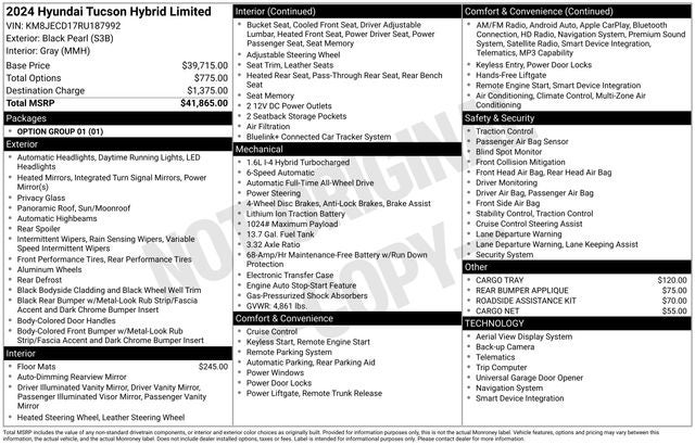 2024 Hyundai TUCSON HYBRID Limited