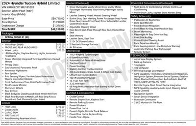 2024 Hyundai TUCSON HYBRID Limited