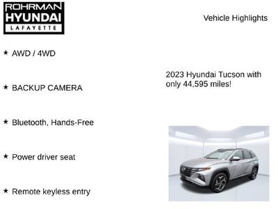 2023 Hyundai TUCSON HYBRID SEL Convenience