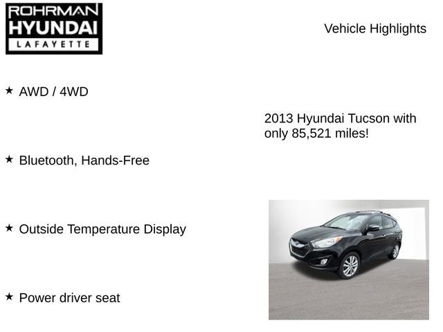 2013 Hyundai TUCSON Limited