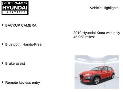 2019 Hyundai KONA SE