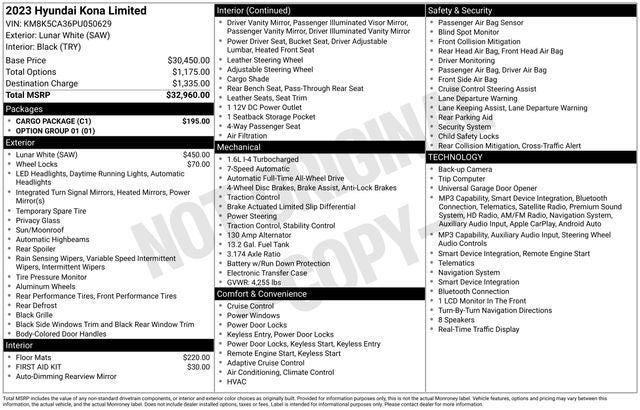 2023 Hyundai KONA Limited