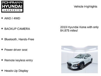 2019 Hyundai KONA Ultimate