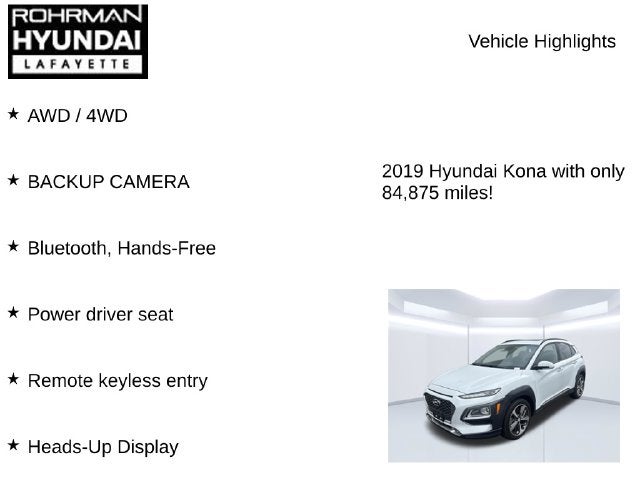 2019 Hyundai KONA Ultimate
