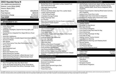 2022 Hyundai KONA N FWD