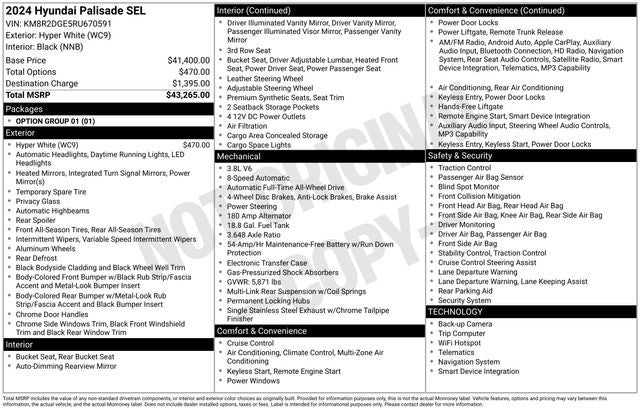 2024 Hyundai PALISADE SEL