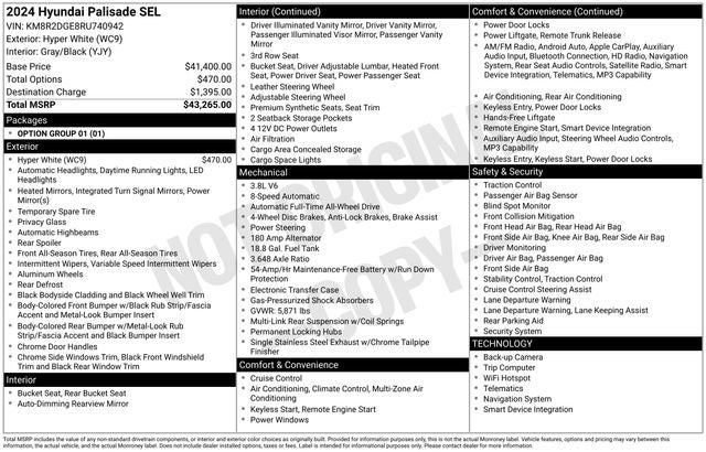 2024 Hyundai PALISADE SEL