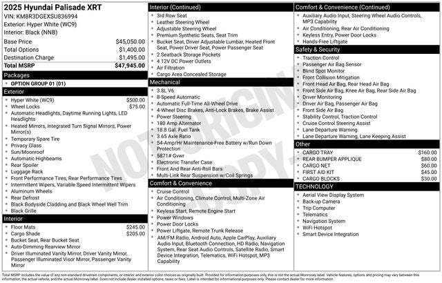 2025 Hyundai PALISADE XRT