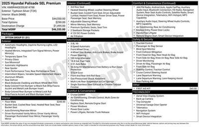 2025 Hyundai PALISADE SEL Premium