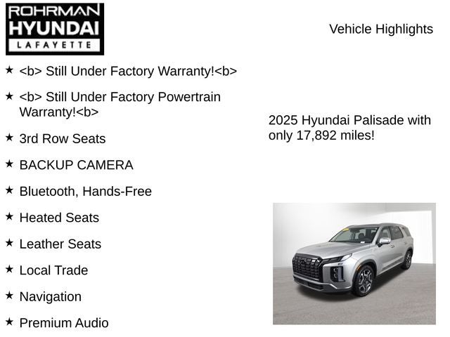 2025 Hyundai PALISADE SEL Premium