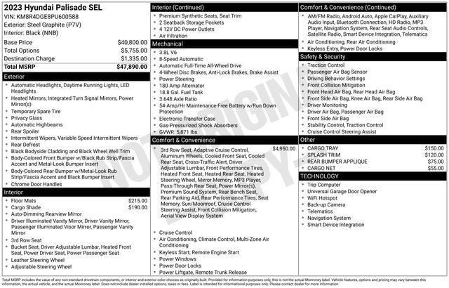 2023 Hyundai PALISADE SEL