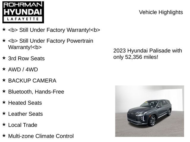 2023 Hyundai PALISADE SEL
