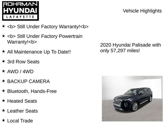 2020 Hyundai PALISADE Limited