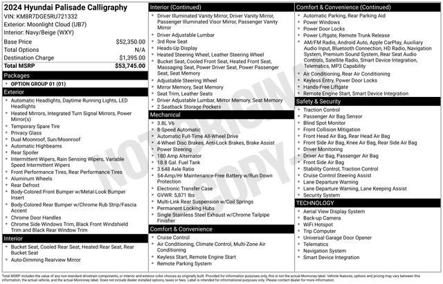 2024 Hyundai PALISADE Calligraphy