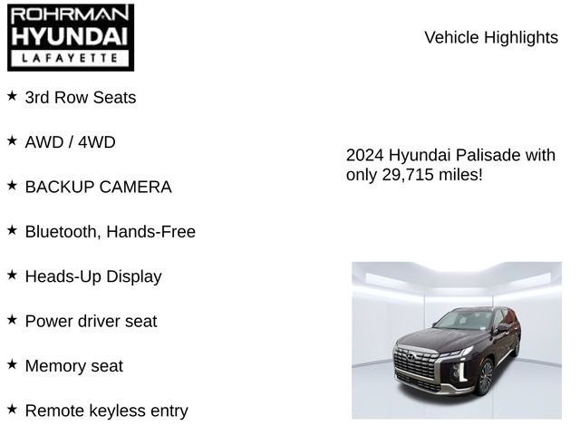 2024 Hyundai PALISADE Calligraphy