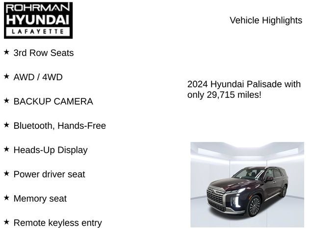 2024 Hyundai PALISADE Calligraphy