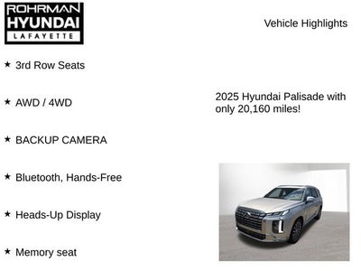 2025 Hyundai PALISADE Calligraphy