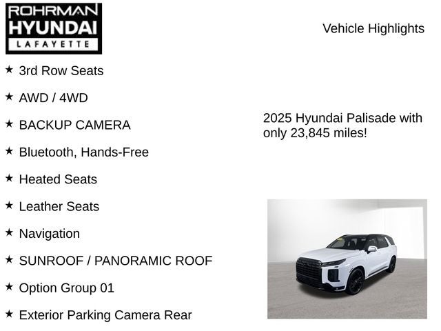 2025 Hyundai PALISADE Calligraphy Night Edition