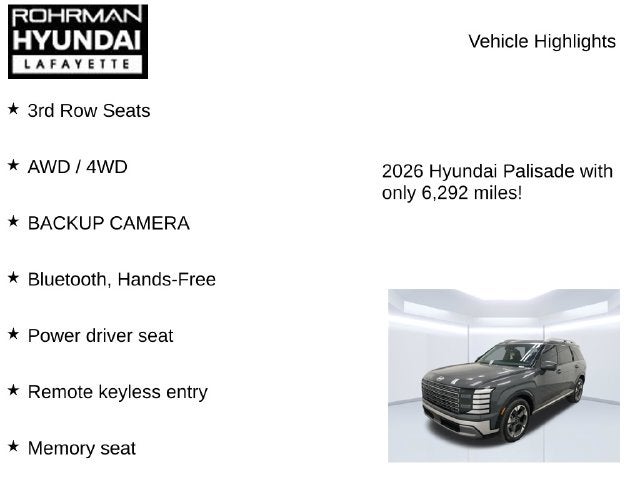 2026 Hyundai PALISADE Limited