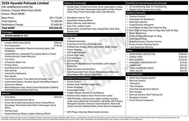 2026 Hyundai PALISADE Limited AWD