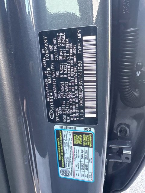 2027 Hyundai PALISADE HYBRID Calligraphy Black Ink
