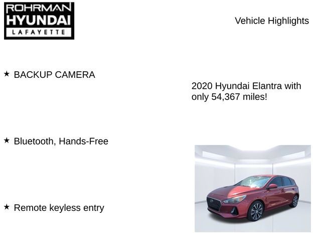 2020 Hyundai ELANTRA GT Auto