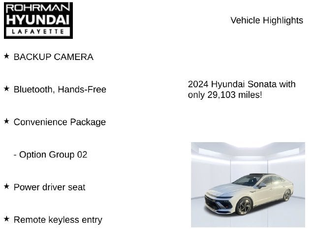 2024 Hyundai SONATA SEL