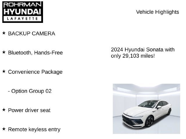2024 Hyundai SONATA SEL