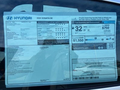 2026 Hyundai SONATA SE