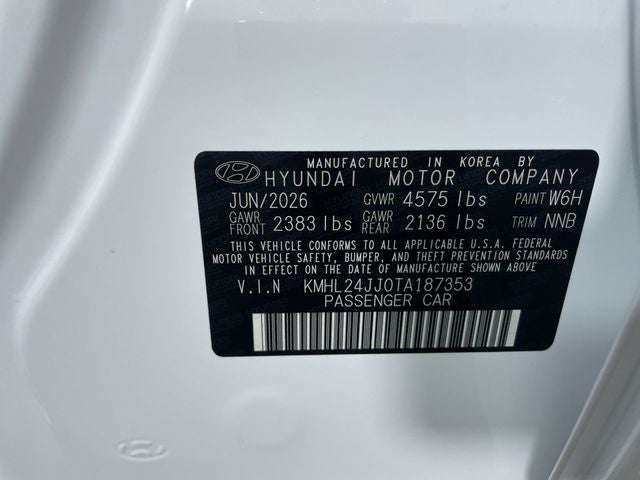 2026 Hyundai SONATA HYBRID Blue