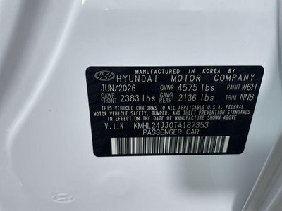 2026 Hyundai SONATA HYBRID Blue