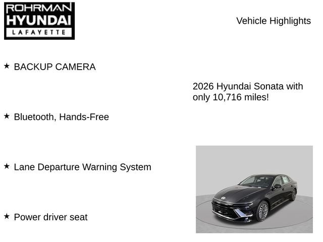 2026 Hyundai SONATA HYBRID SEL