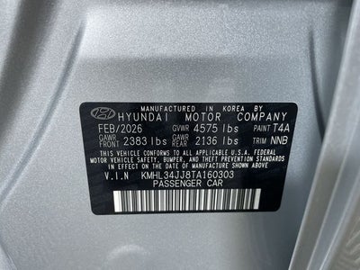 2026 Hyundai SONATA HYBRID SEL