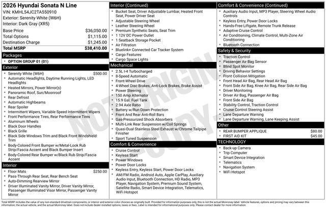 2026 Hyundai SONATA N Line