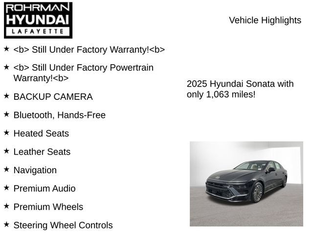 2025 Hyundai SONATA HYBRID Limited